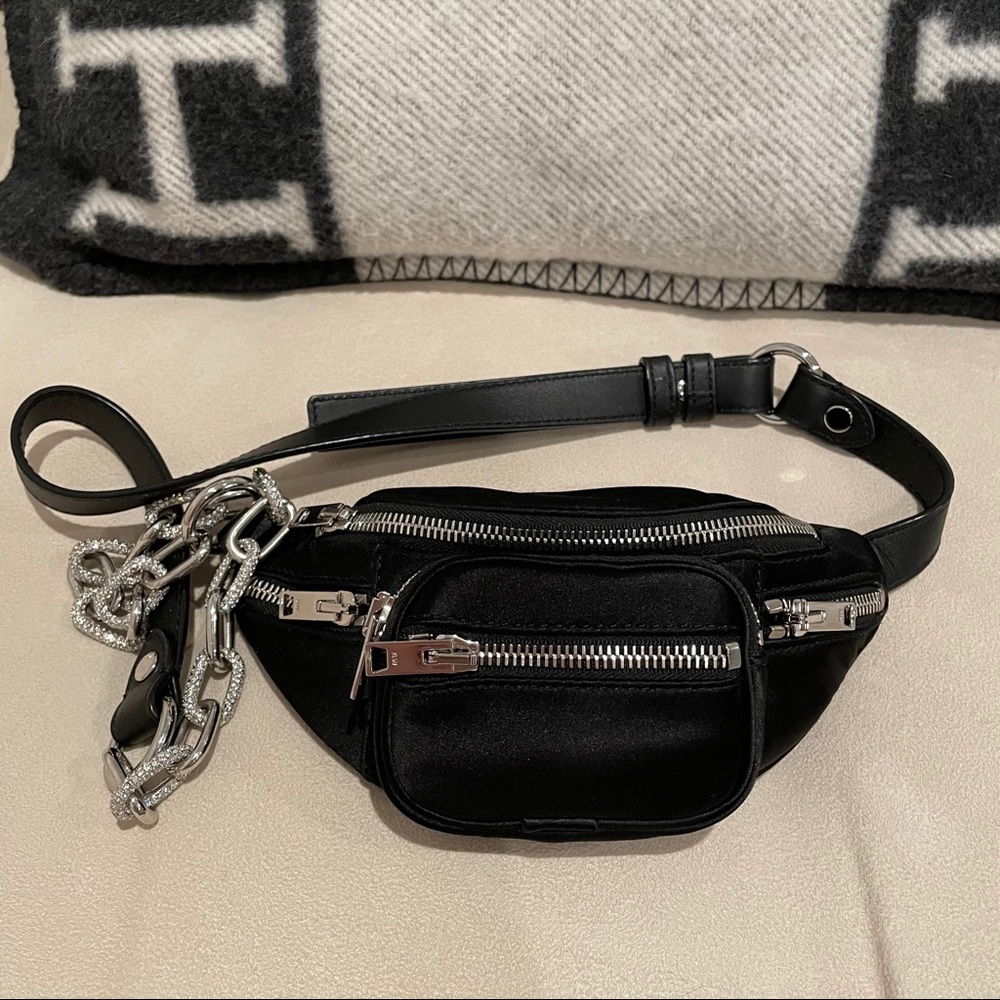 Alexander Wang belt bag with crystal chain